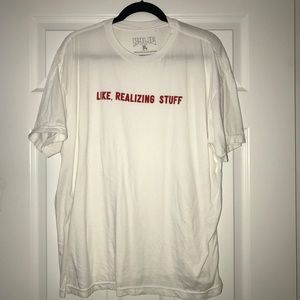 Kylie Jenner “Like, Realizing Stuff” White T-Shirt